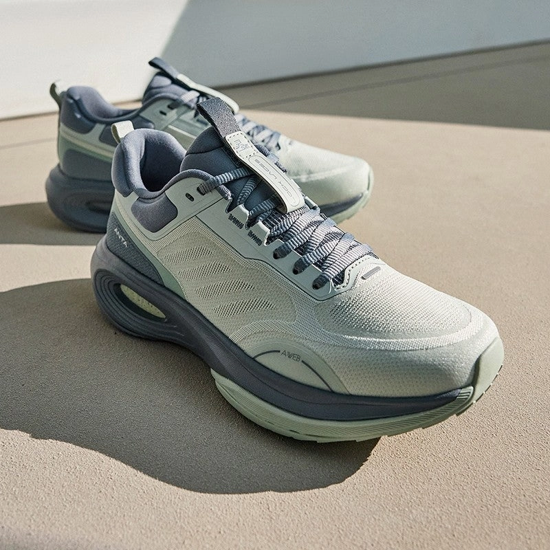 Tiempo Legend 9 Academy Fg/mg Soccer Cleat ANTA Men SUPERFLEXI CROSS-TRAINING SHOES 1124C7790-4 -White Green/Green/Wood Ash Grey (Kasut Sukan)