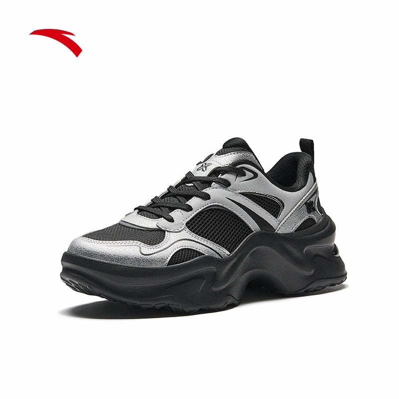 Yorkie Snow Boots ANTA Women Casual Shoes Sneakers 9225B8821-4 -Black/Silver (Kasut Kasual/Snikers Perempuan)