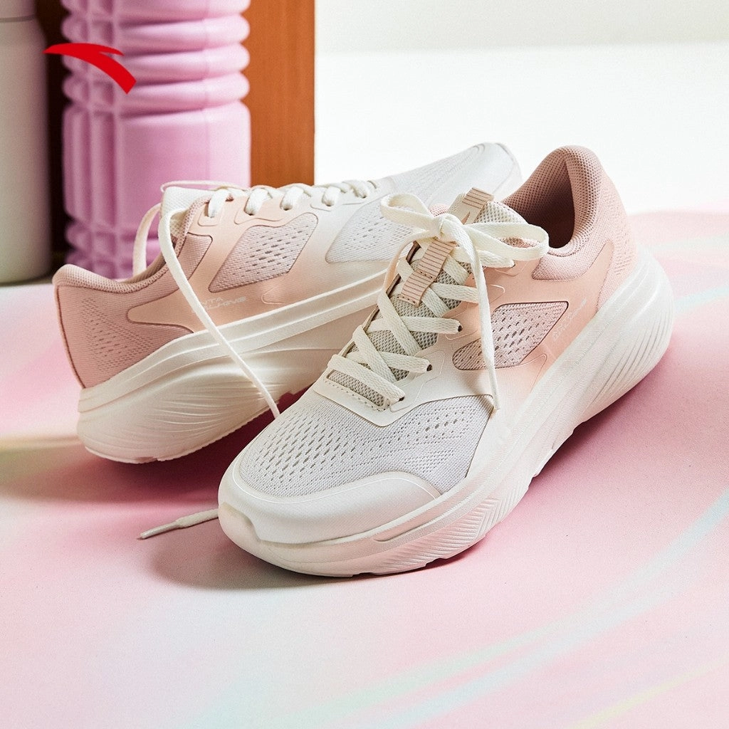 Dunhams Snow Boots ANTA Women Cross Training Shoes 1225A7793-3 -Ivory White/Pink (Kasut Sukan Perempuan)