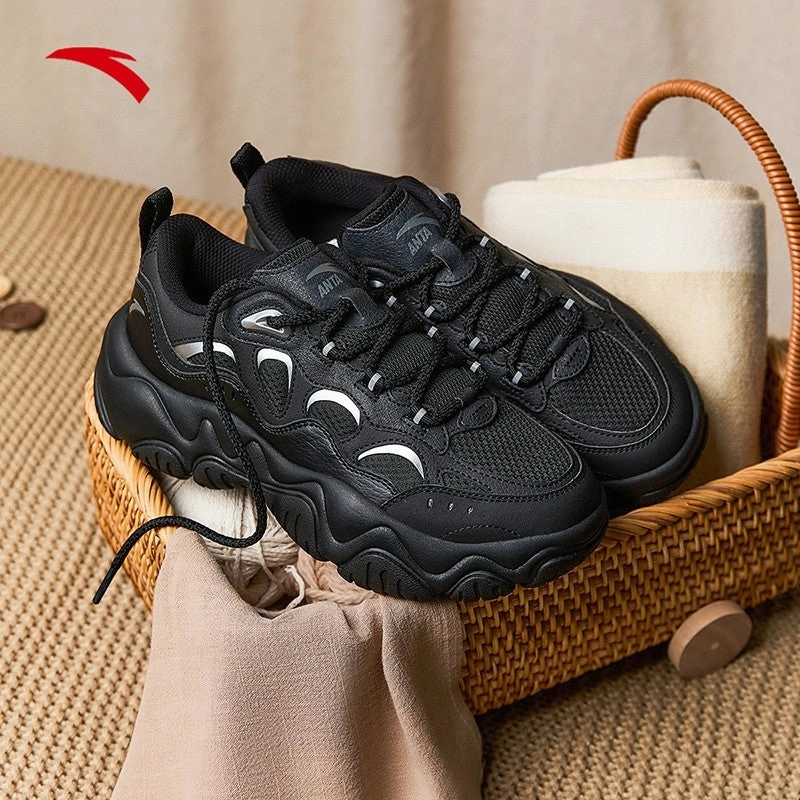 ANTA  Women Firefly Casual Shoes 1225A8853-4 -BLACK/SILVER (Kasut Kasual Perempuan) Ugg Mid Calf Rain Boots