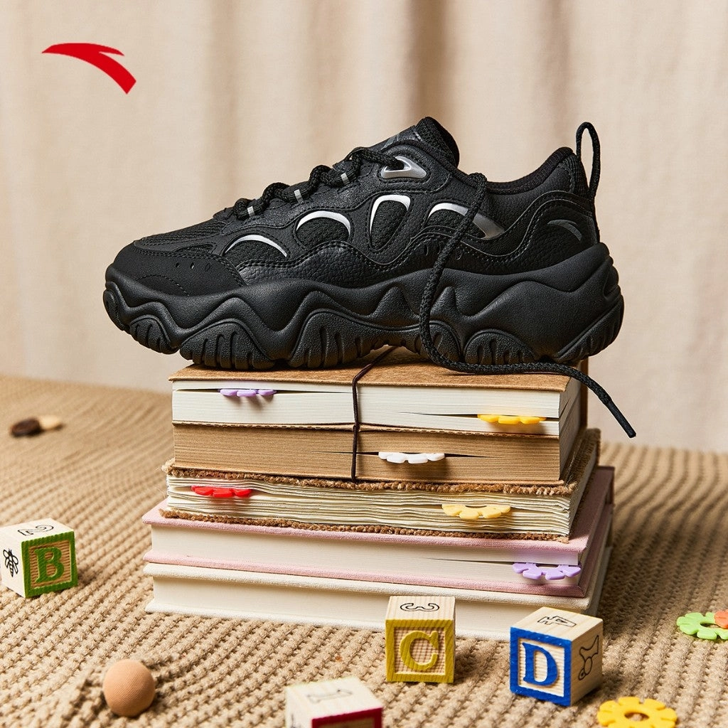 Rain Boots With Fur ANTA  Women Firefly Casual Shoes 1225A8853-4 -BLACK/SILVER (Kasut Kasual Perempuan)