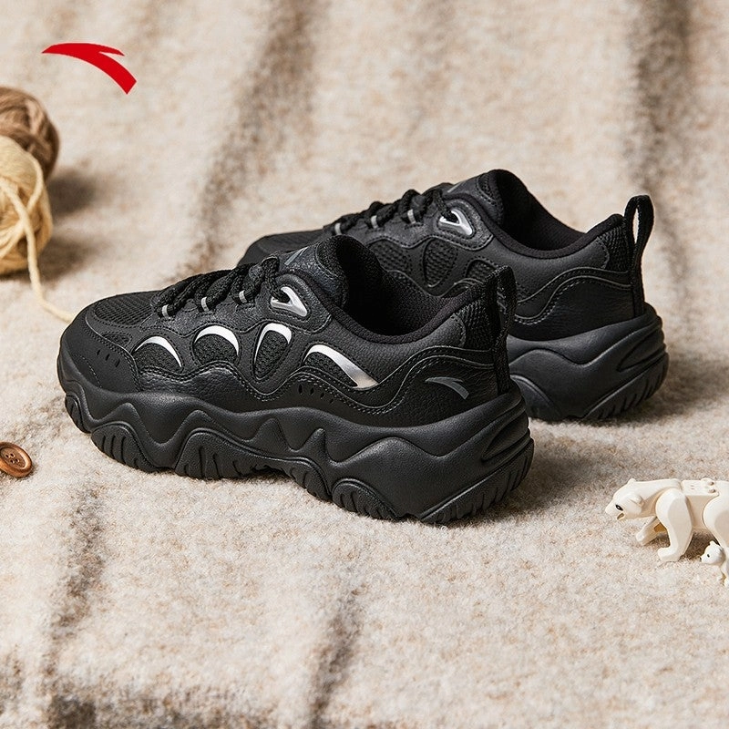 Hiking In Rain Boots ANTA  Women Firefly Casual Shoes 1225A8853-4 -BLACK/SILVER (Kasut Kasual Perempuan)