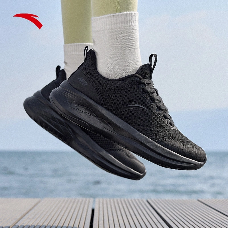 Snow Boots Size 17 ANTA Women Running Shoes 9224E5513-4 -Black (Kasut Larian Perempuan)