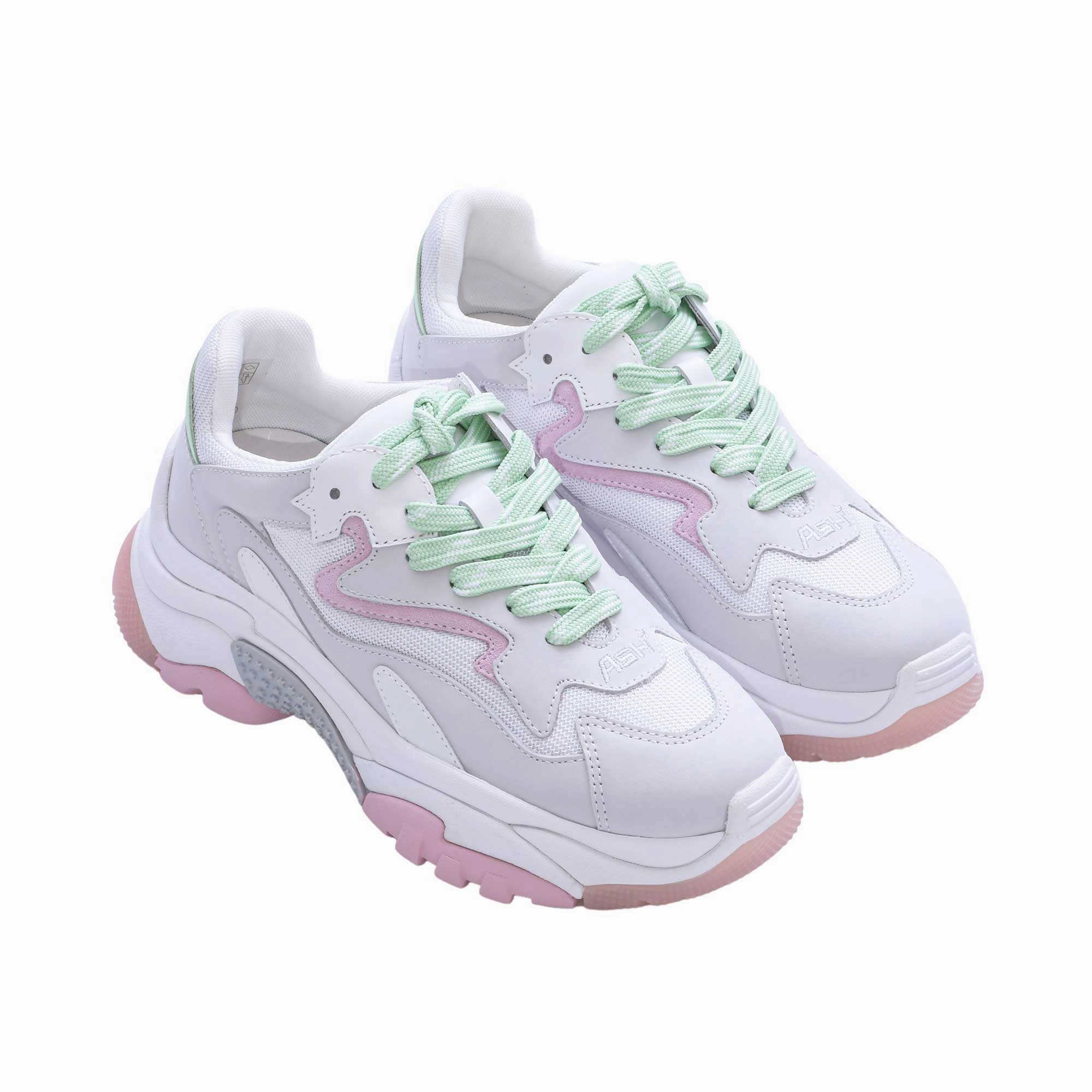 ASH Women's Pearl/White/Crystal Sneaker Samoa Sneakers