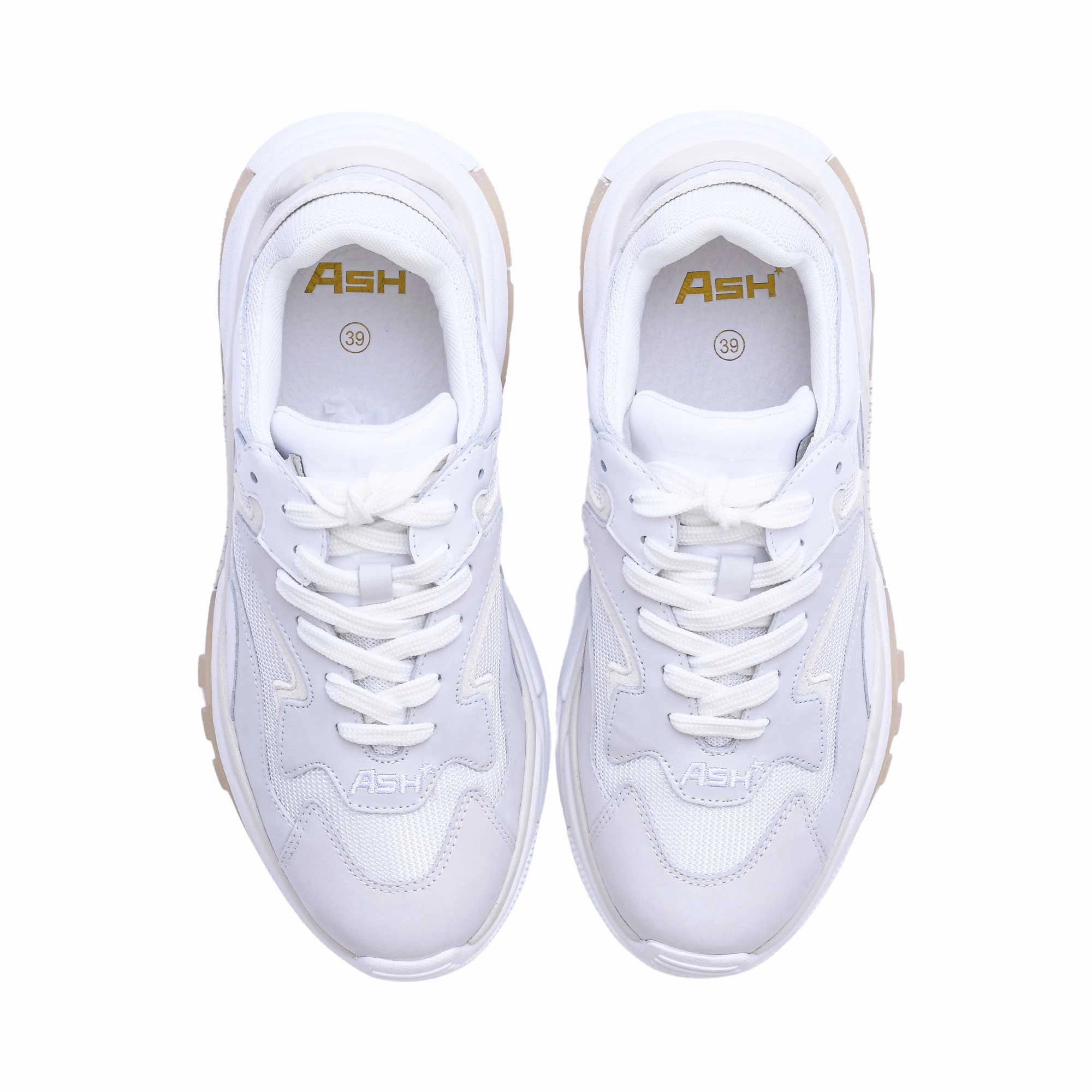 ASH Women's White & Silver Sneaker Best Cleaner For Sneakers