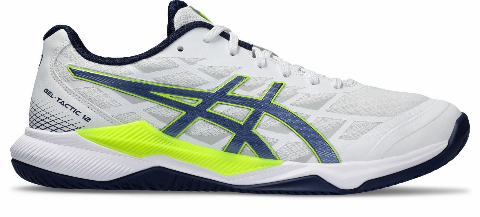 Asics Men's Gel Tactic 12 Indoor Shoe - White/Blue Expanse New Badminton Shoes