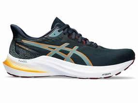 Asics Mens GT-2000 12 Wide- French Blue/Froggy Teal (1011B689-401) Snow Running Shoes Asics