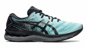 Men's Asics Gel-Nimbus 23, Clear Blue/Gunmetal, 10 D Medium Asics Shoes Badminton