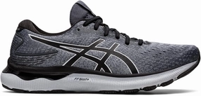Men's Asics Gel-Nimbus 24, Carrier Grey/Black, 8 D Medium Asics Japan Walking Shoes