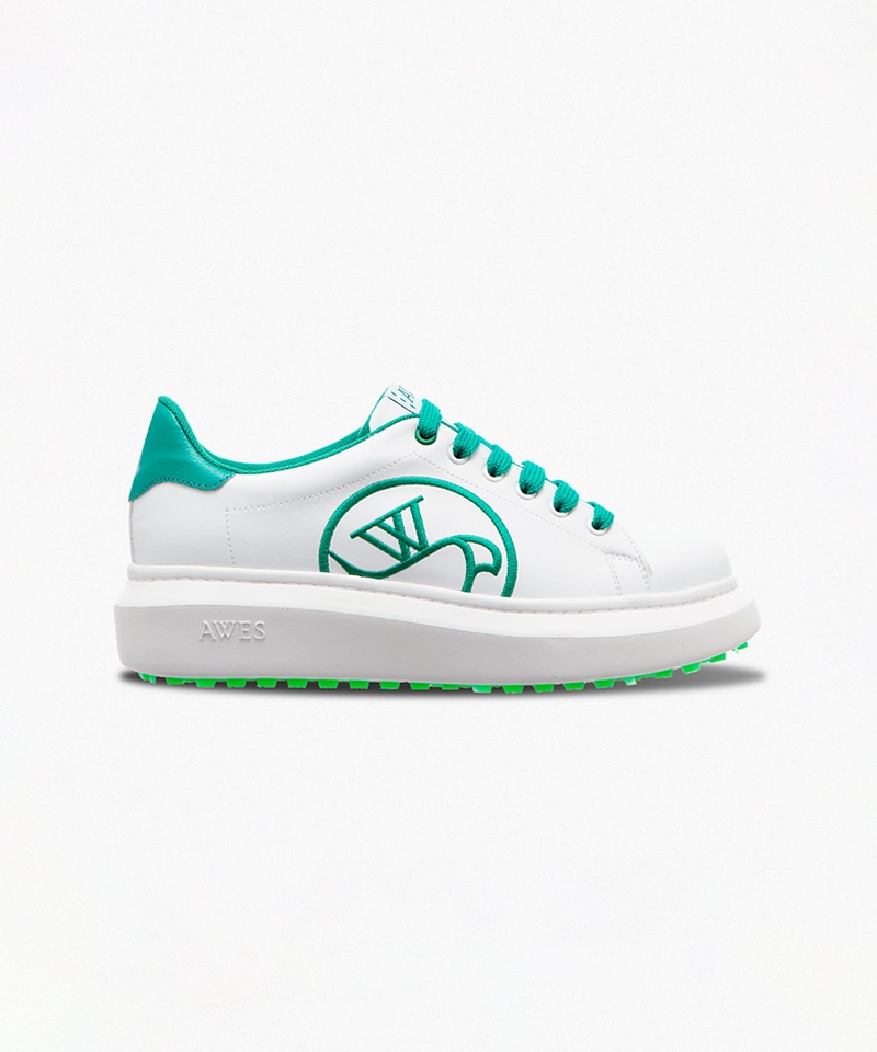 AVVES Women's Oreo Essential Highrise - Green Soft Spike Golf Shoes