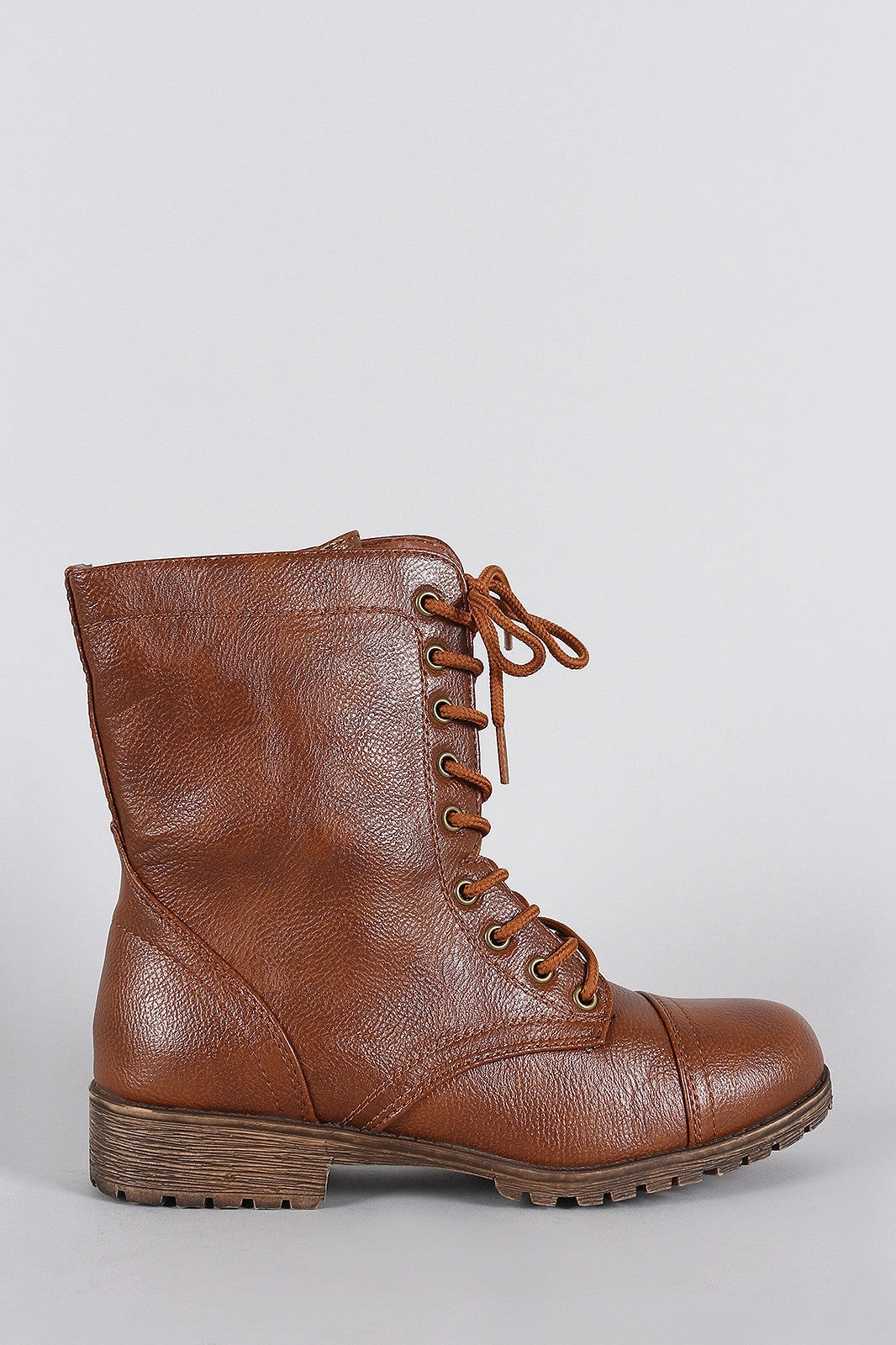 Cooperative Zafi Combat Boot Bamboo Vegan Leather Combat Lug Booties