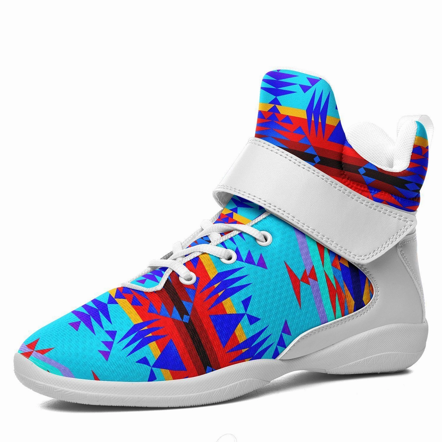Kamikaze 2 Basketball Shoes Between the Mountains Blue Ipottaa Basketball / Sport High Top Shoes - White Sole