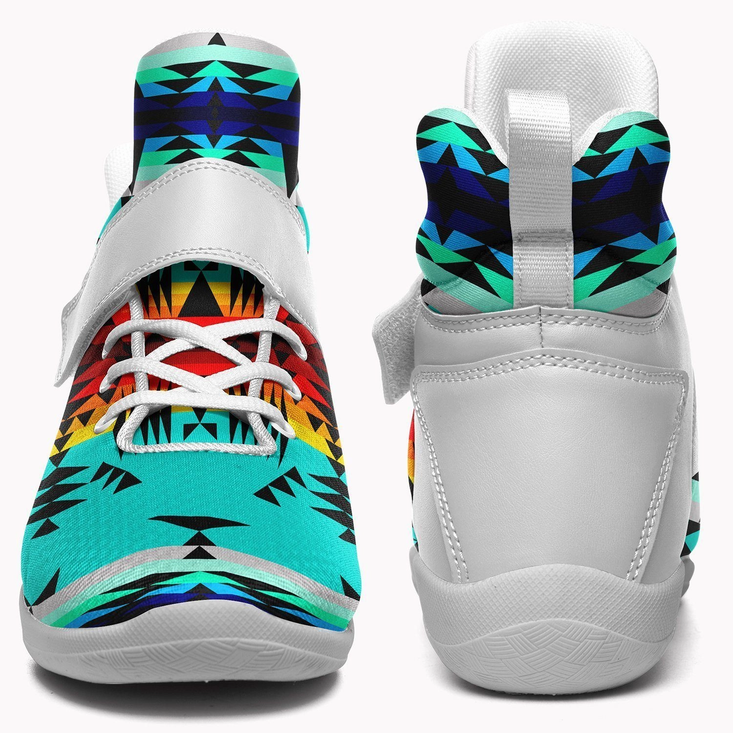 Between the Mountains Ipottaa Basketball / Sport High Top Shoes - White Sole The Rock Basketball Shoes