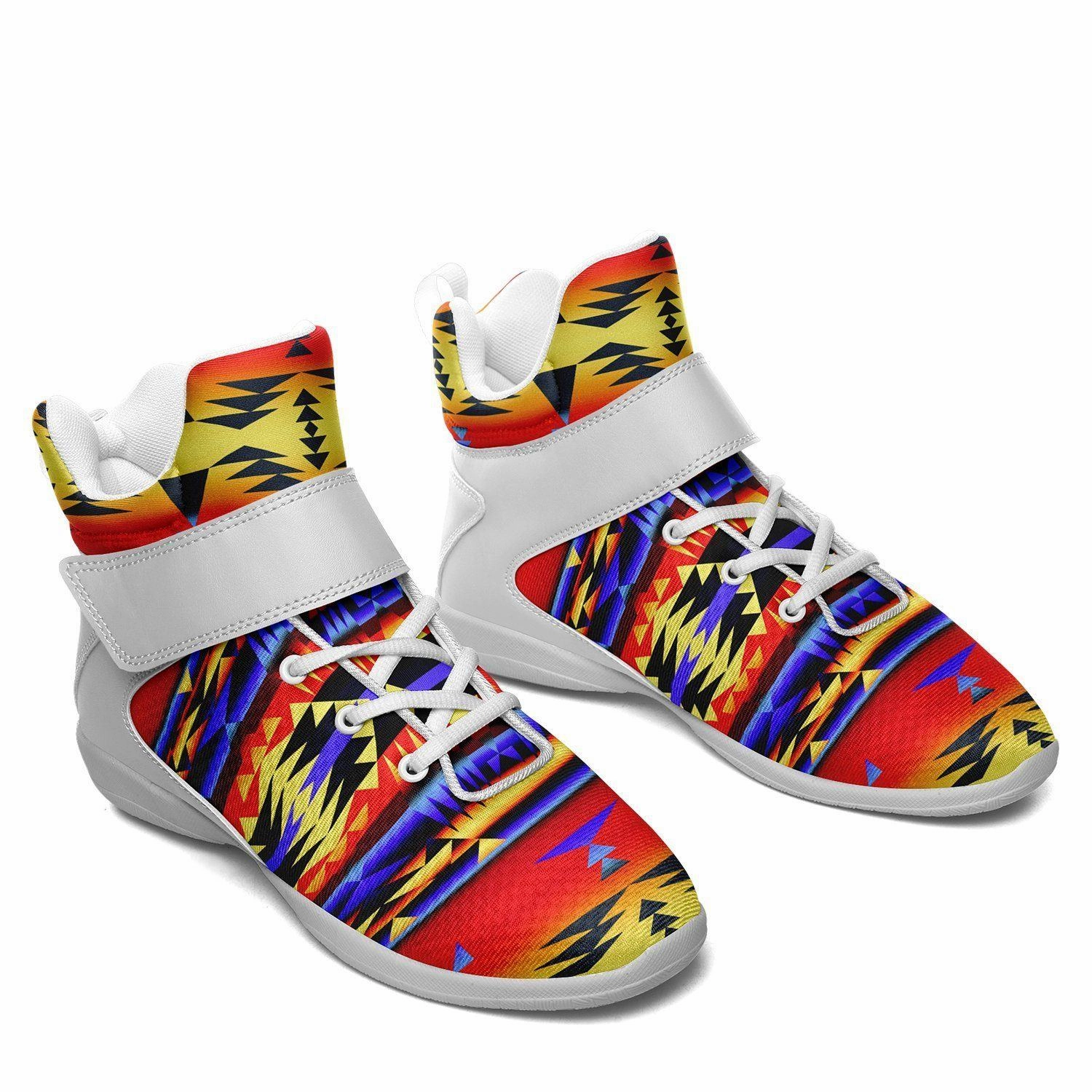 Australian Basketball Shoes Between the San Juan Mountains Ipottaa Basketball / Sport High Top Shoes - White Sole