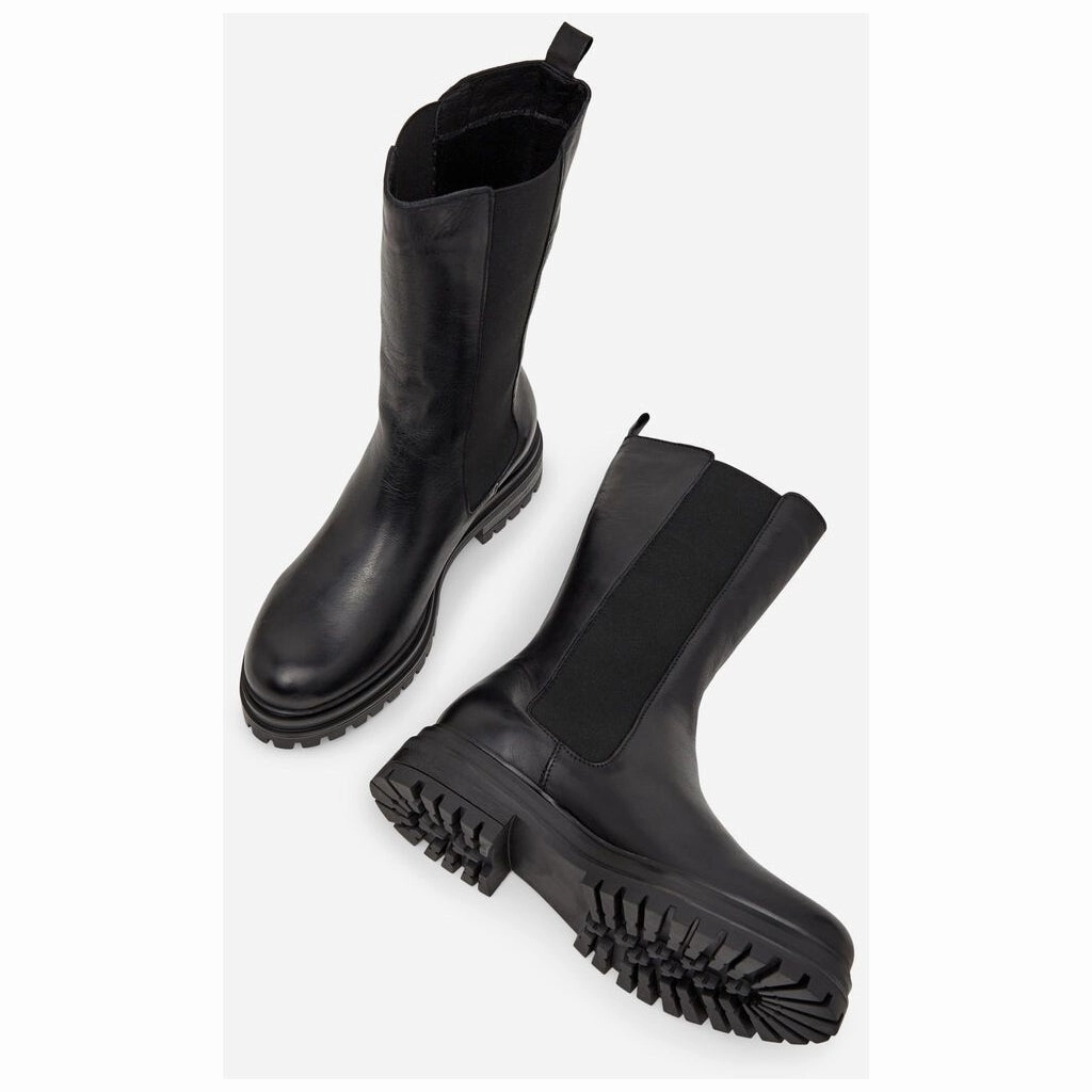 Biadarlene Black Leather Chelsea Boots Bay Stretch Chelsea Boots