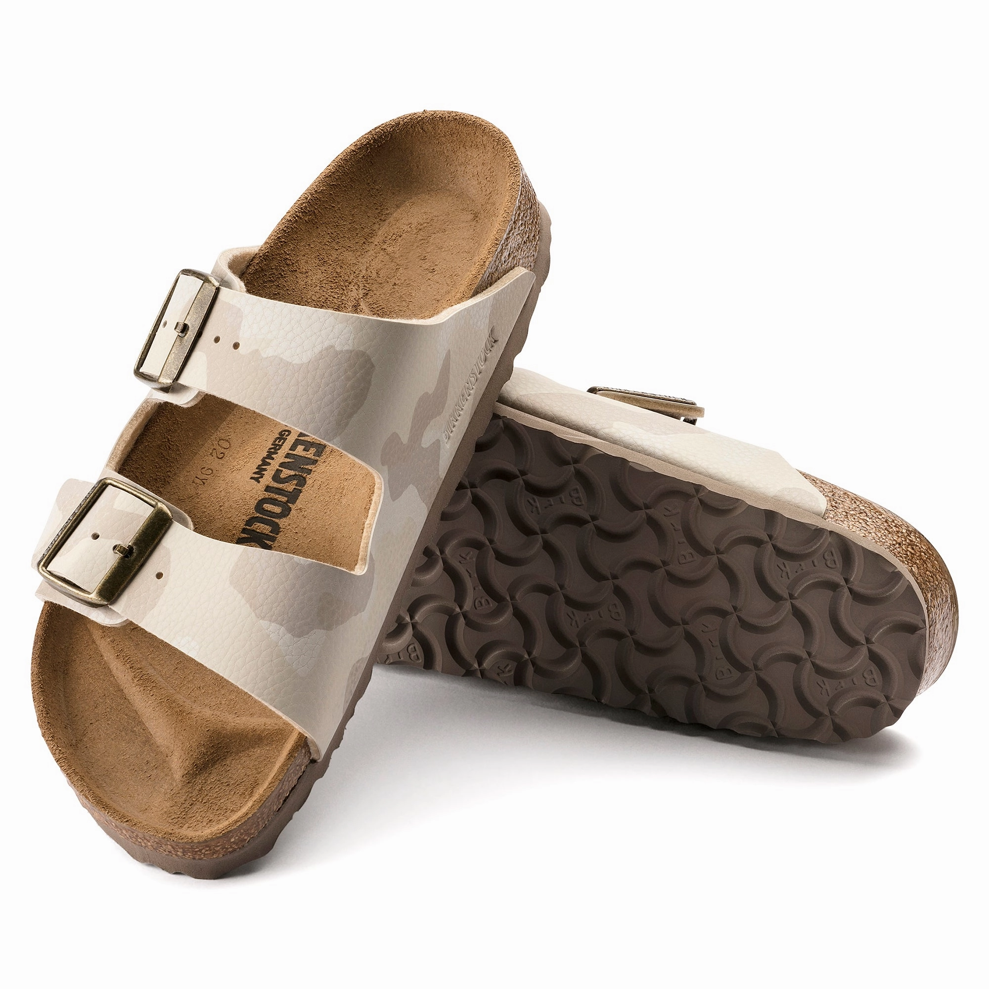 Birkenstock Arizona desert soil sand camo Birko-Flor Walmart Dupes
