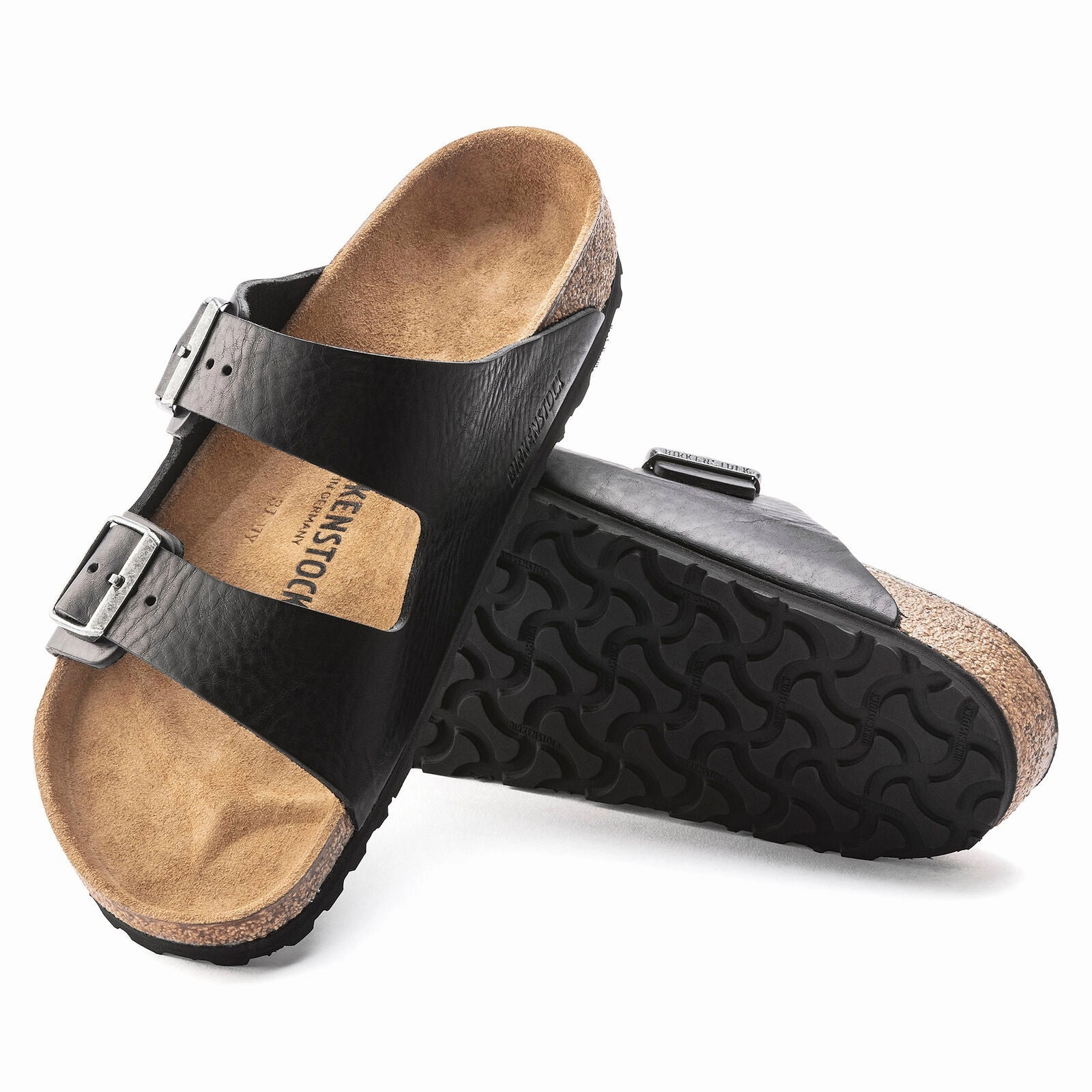 Clog Birkenstock Arizona Grip black vintage leather