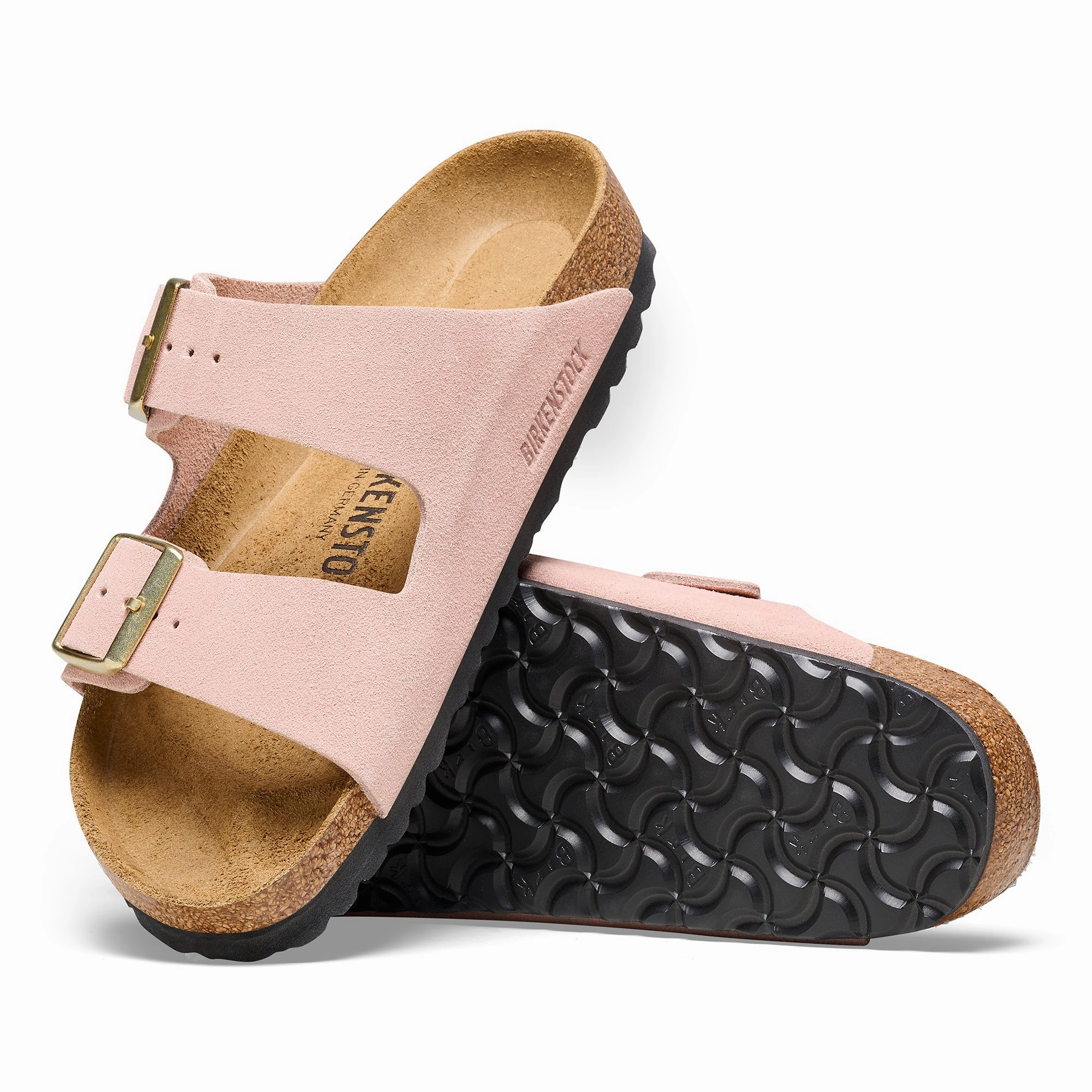 Madrid Eva Big Buckle Sandals Birkenstock Arizona light rose suede