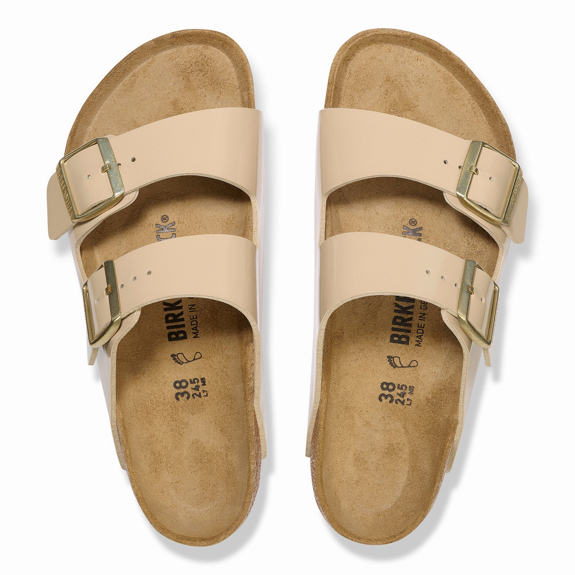 Birkenstock Granada Sandals Birkenstock Arizona patent sand Birko-Flor