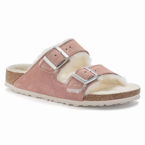 Birkenstock Academy Birkenstock Arizona Shearling pink clay suede/natural shearling