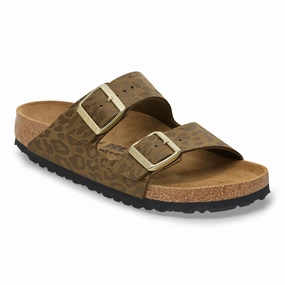 Width Birkenstock Arizona silky leo khaki Birkibuc
