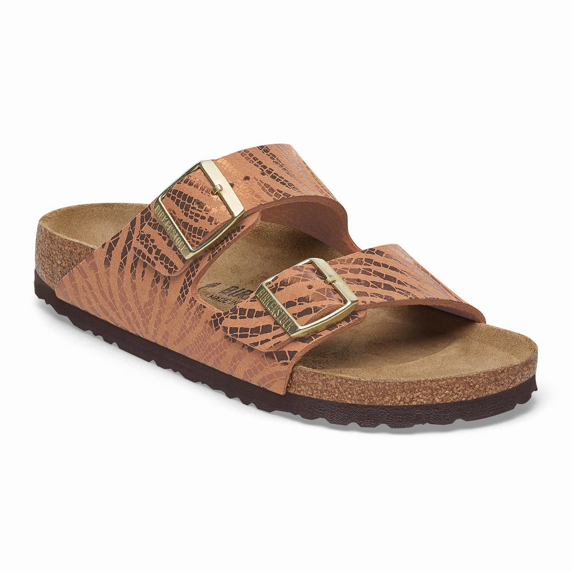 Birkenstock Arizona silky zebra pecan Birkibuc Birkenstock Cligs