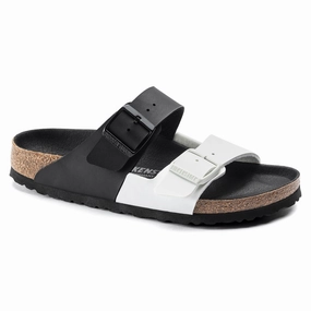 Birkenstock Arizona Split black/white Birko-Flor San Antonio Tx