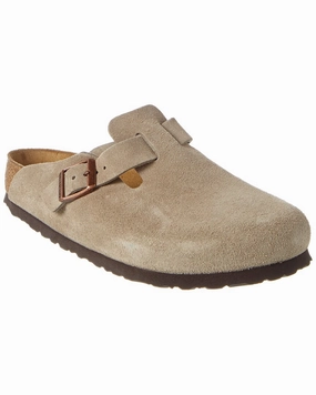 Fake Birkenstock Clogs Birkenstock Boston Soft Footbed Suede Leather Clog