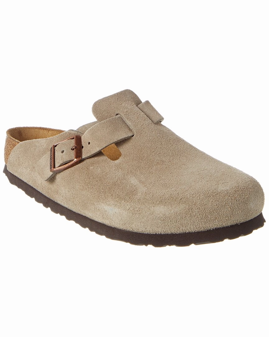 Birkenstock Boston Soft Footbed Suede Leather Clog Clogs For Nurses