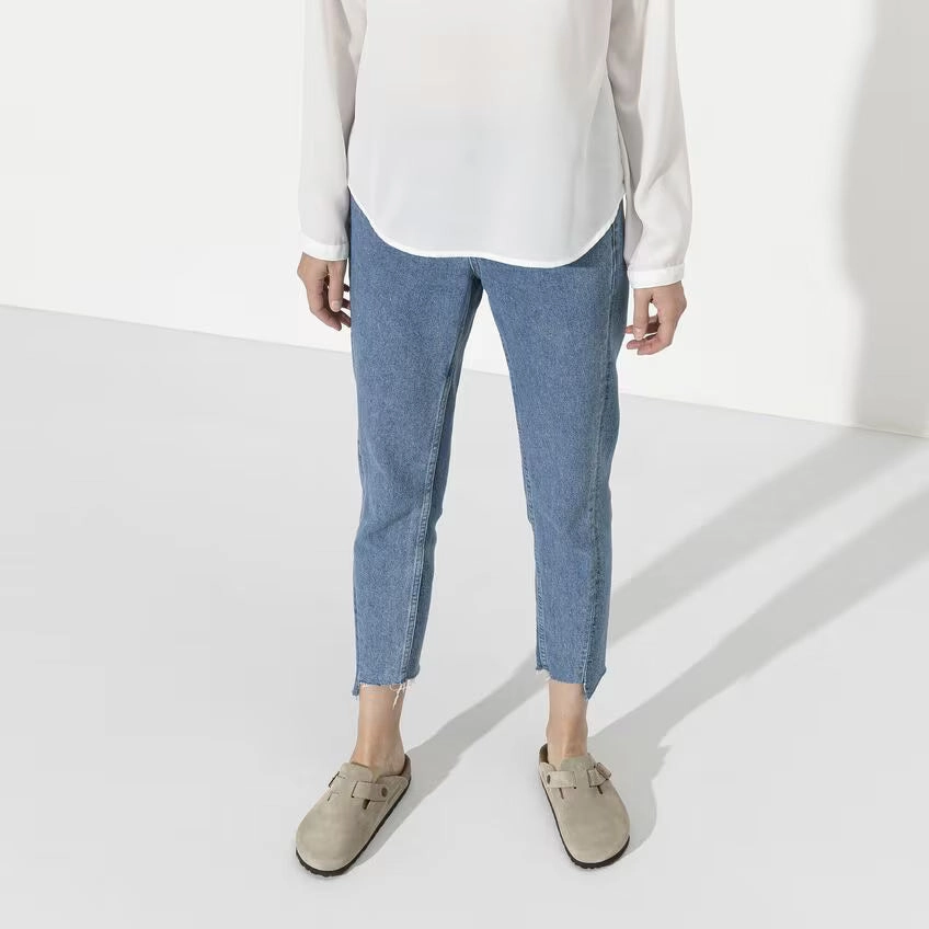 BIRKENSTOCK BOSTON SOFT FOOTBED TAUPE Barbados Eva