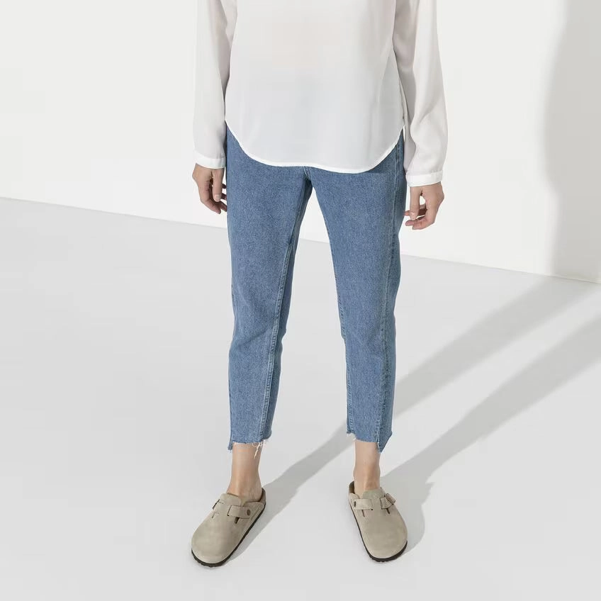 BIRKENSTOCK BOSTON SOFT FOOTBED TAUPE