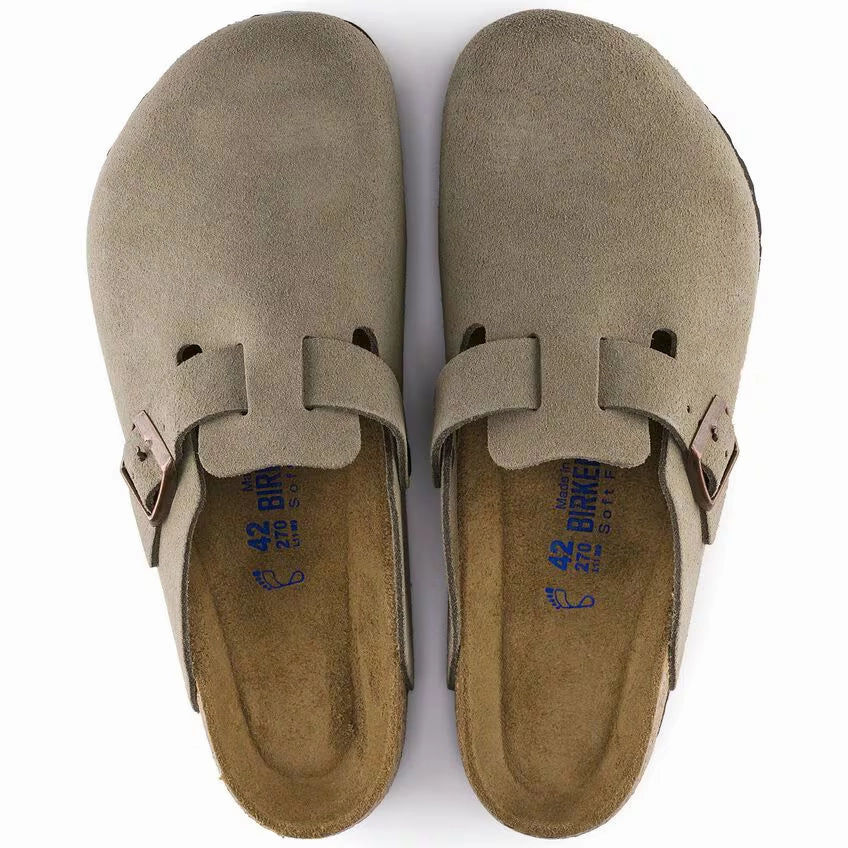 BIRKENSTOCK BOSTON SOFT FOOTBED TAUPE Gold