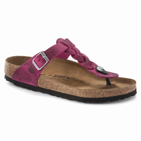 Birkenstock Gizeh Braid festival fuchsia oiled leather Repair Usa
