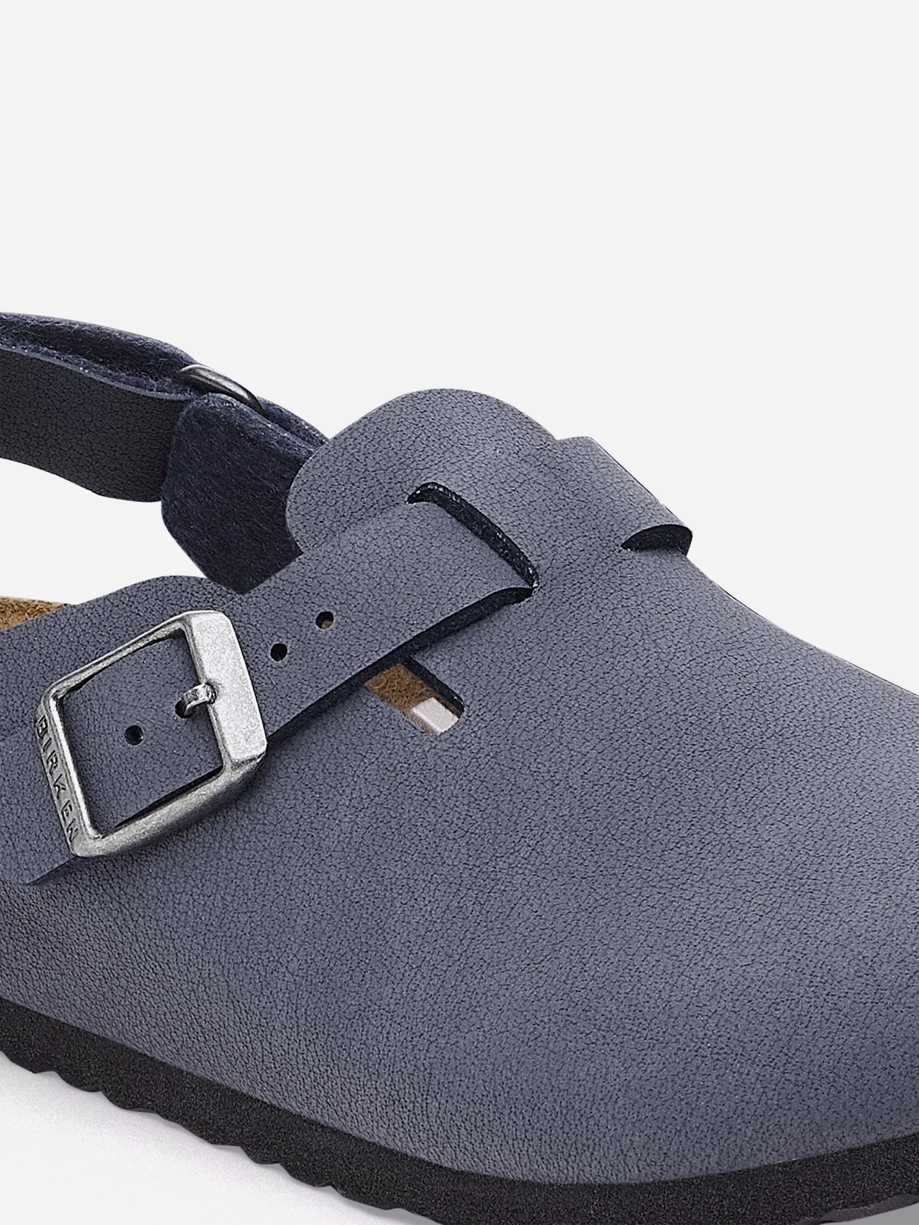 BIRKENSTOCK Kids Tokio Clogs in Navy Leather Clogs Sale