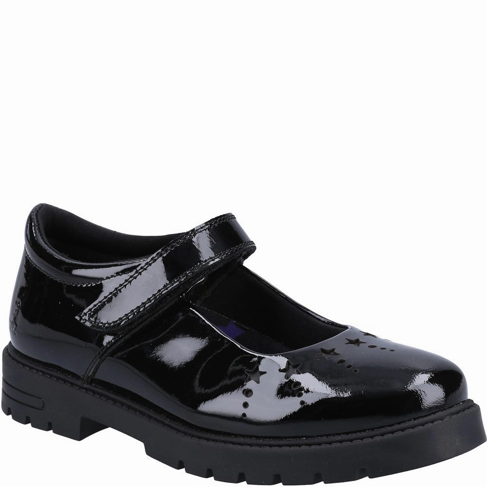 Carter Mary Jane Shoes Black Sabrina Patent Junior School Shoes