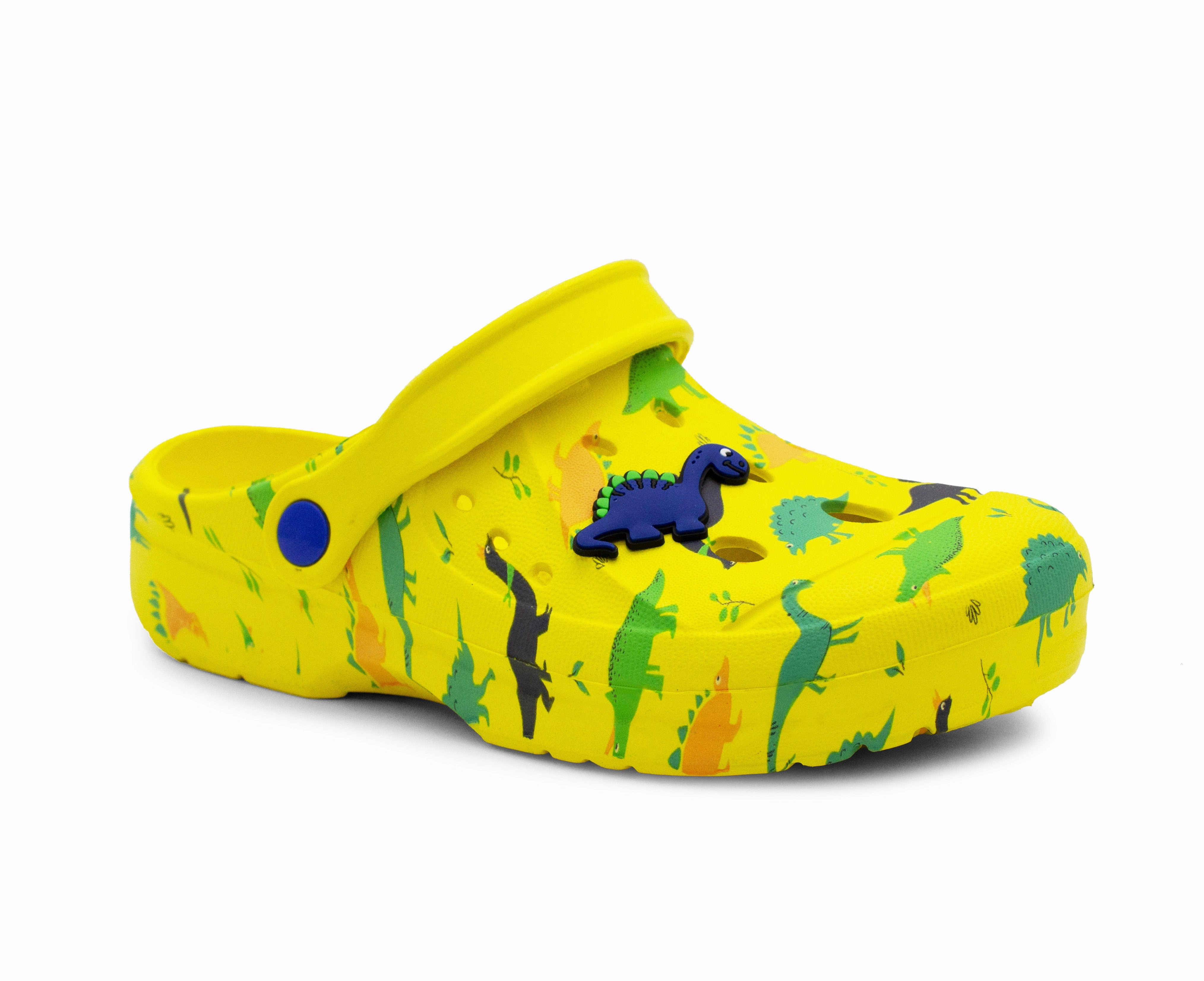 Boys Clogs Youth Lightweight EVA Adjustable Strap Dinosaur Sandals Breathable Slip On Beach Garden Clog Slipper Pool Leisure Water Shoe Crane Clogs Aldi