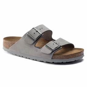 Dupe Clog Birkenstock Arizona Soft Footbed dove gray nubuck