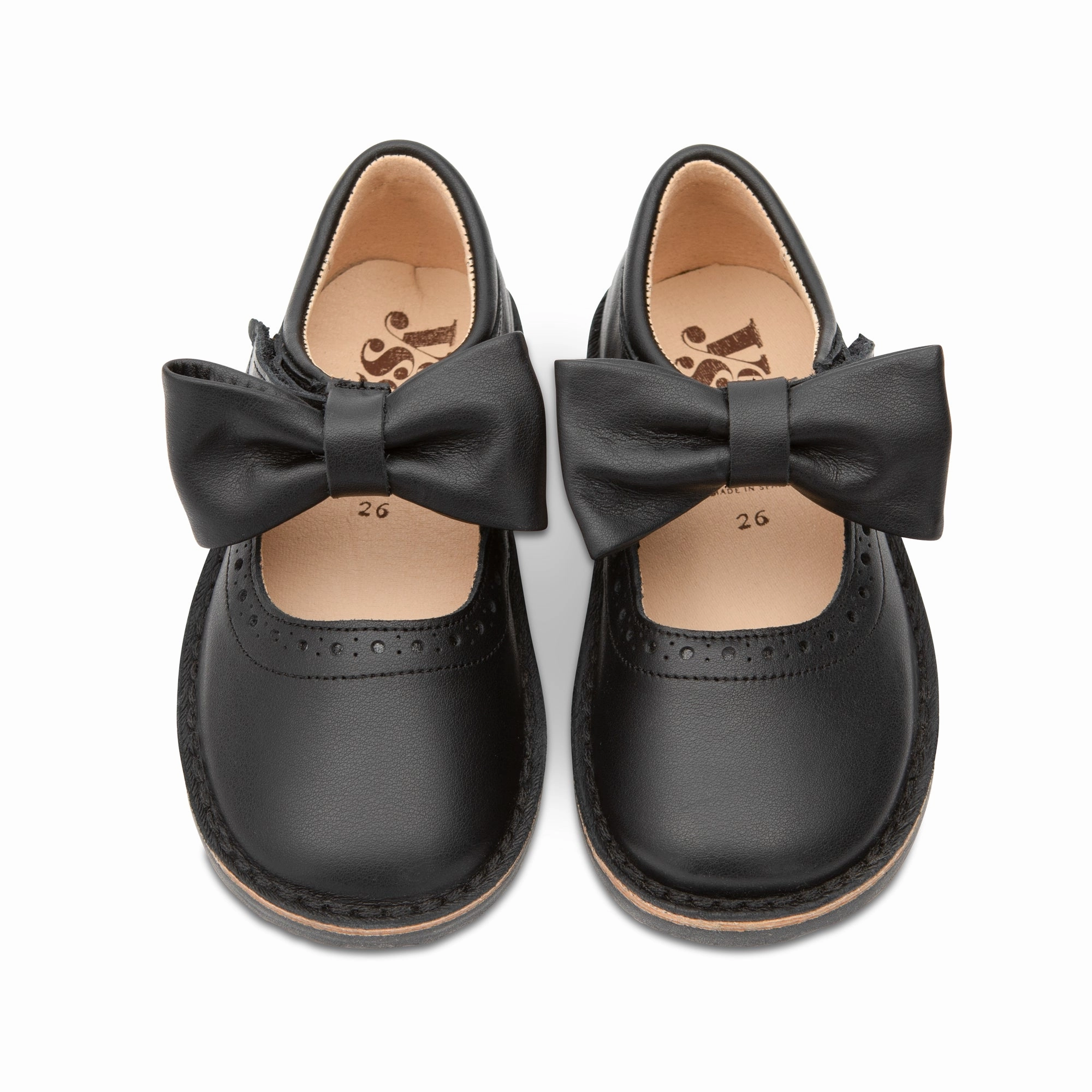 Mary Jane Shoes Big Girl Martha Bow Mary Jane Kids Shoe Black Leather