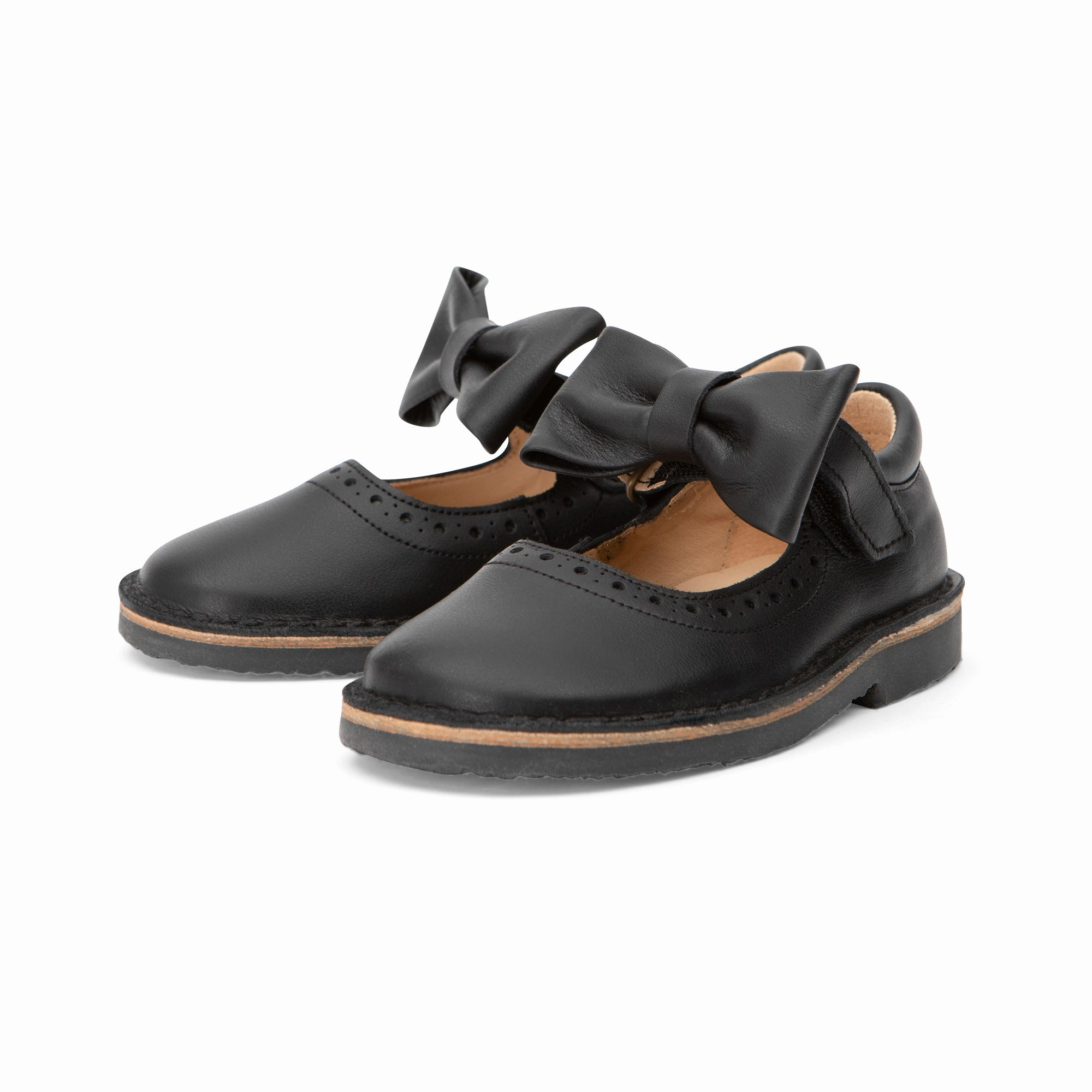 Dr Martens 8065 Leather Mary Jane Shoe Martha Bow Mary Jane Kids Shoe Black Leather