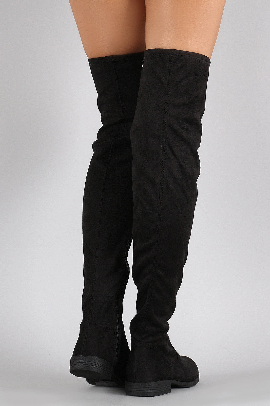 Bamboo Vegan Suede Flat Thigh High Boots Urban Outfitters Vix Knee High Boots