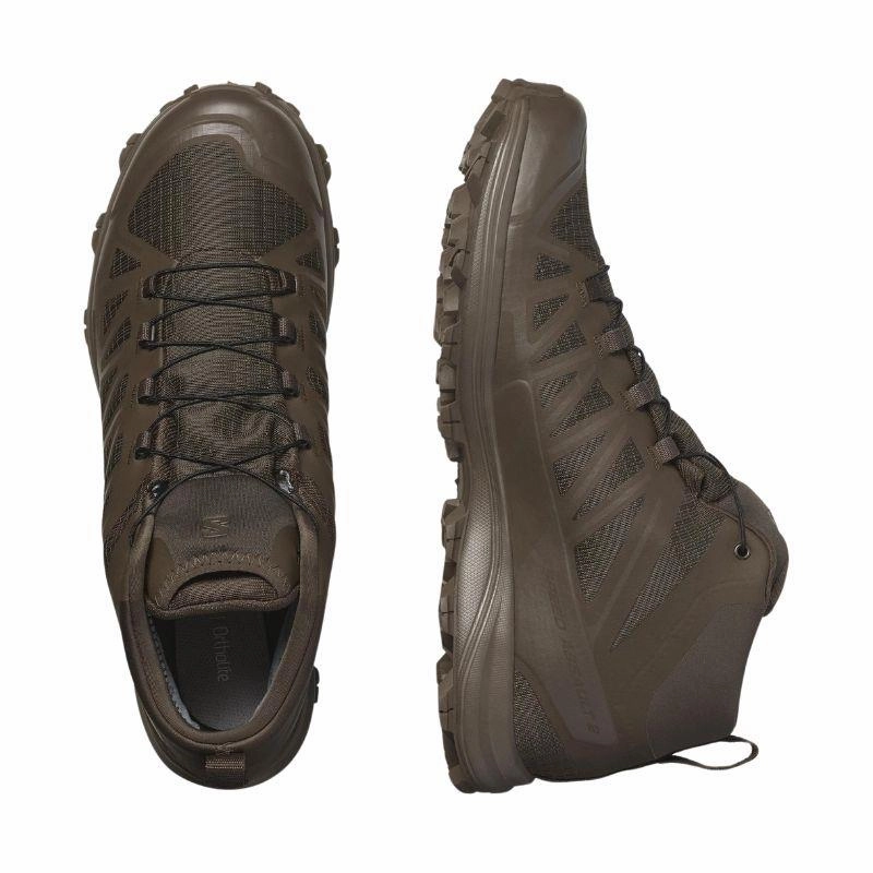 Salomon SPEED ASSAULT 2 GORE-TEX | Earth Brown Platform Ankle Boots Dupes