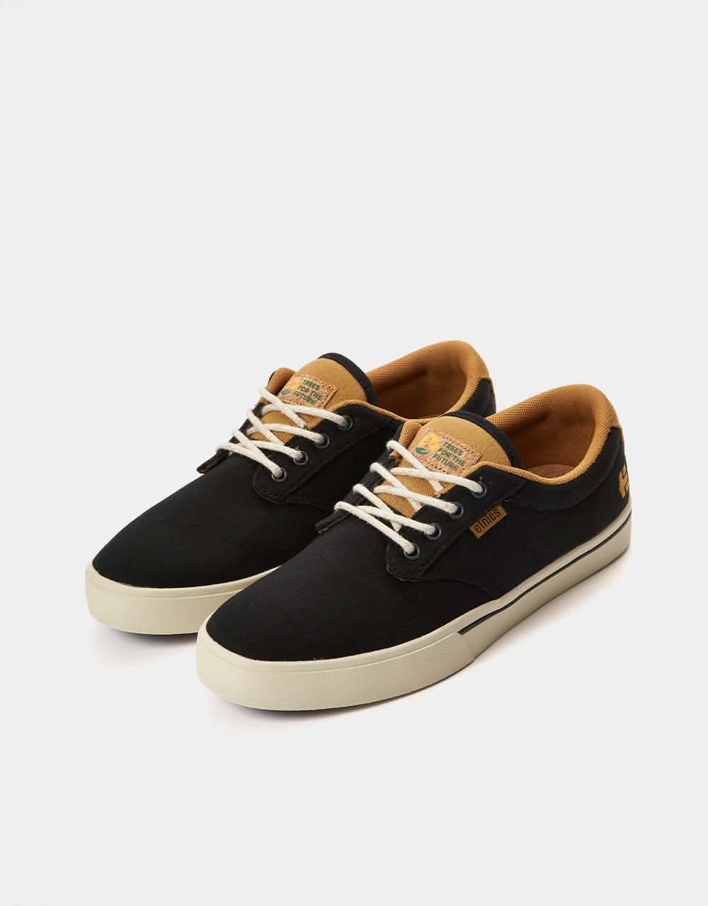 Grey Suede Skate Etnies x TFTF Jameson 2 Eco Skate Shoes - Black/Brown