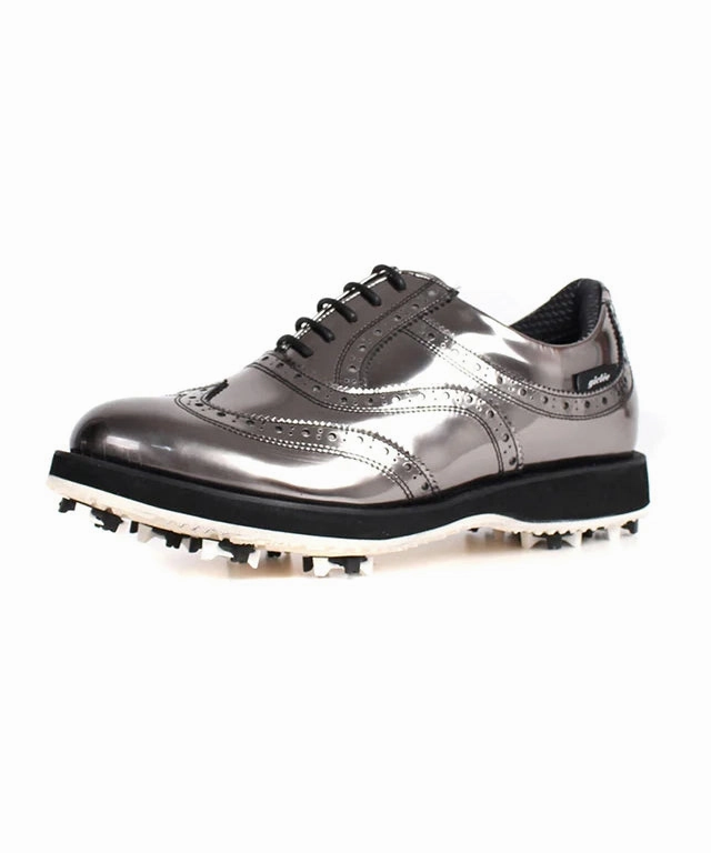 Callaway Newport Gold Shoes Giclee Unisex No.21 Premium Leather Golf Shoes - Mercury