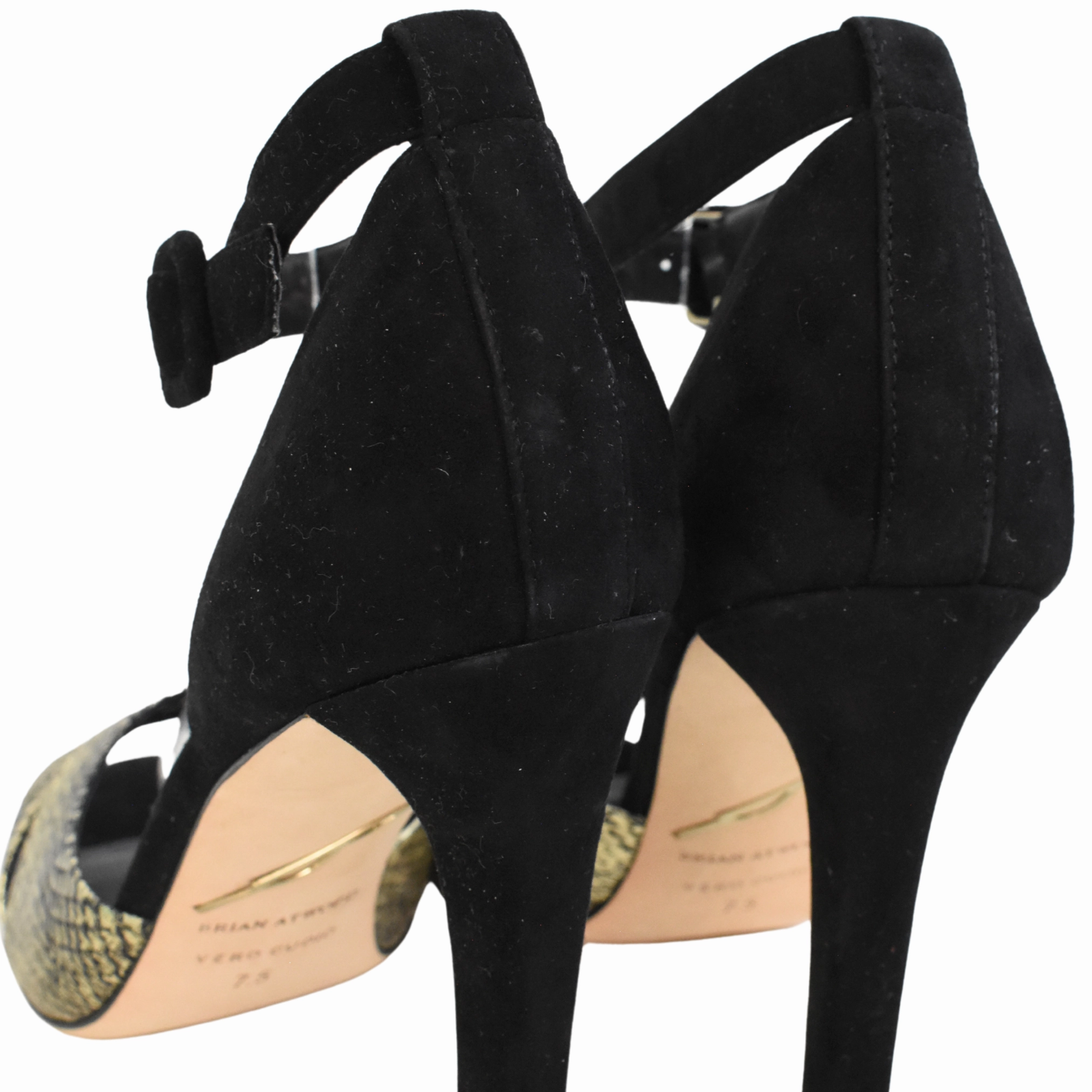 Brian Atwood 'B Tied' Heels - Women's 7.5 Round Heel Ankle Boots