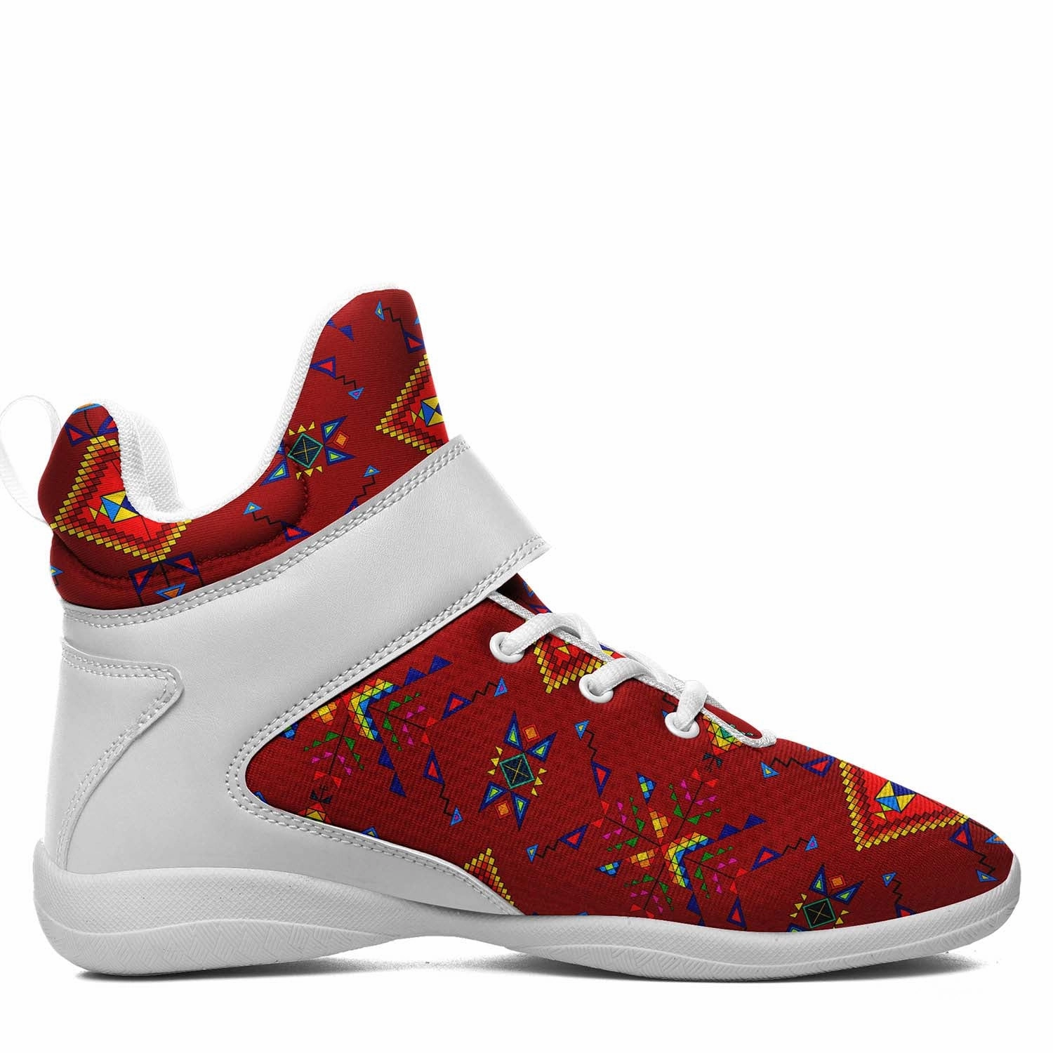 Basketball Shoes For Arch Support Buffalo Jump Red Ipottaa Basketball / Sport High Top Shoes - White Sole
