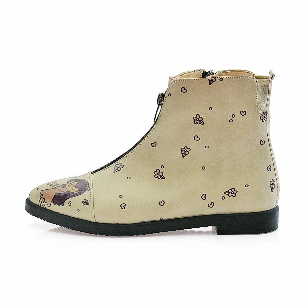 Sweet Couple Ankle Boots FER109 Chunky Low Ankle Boots