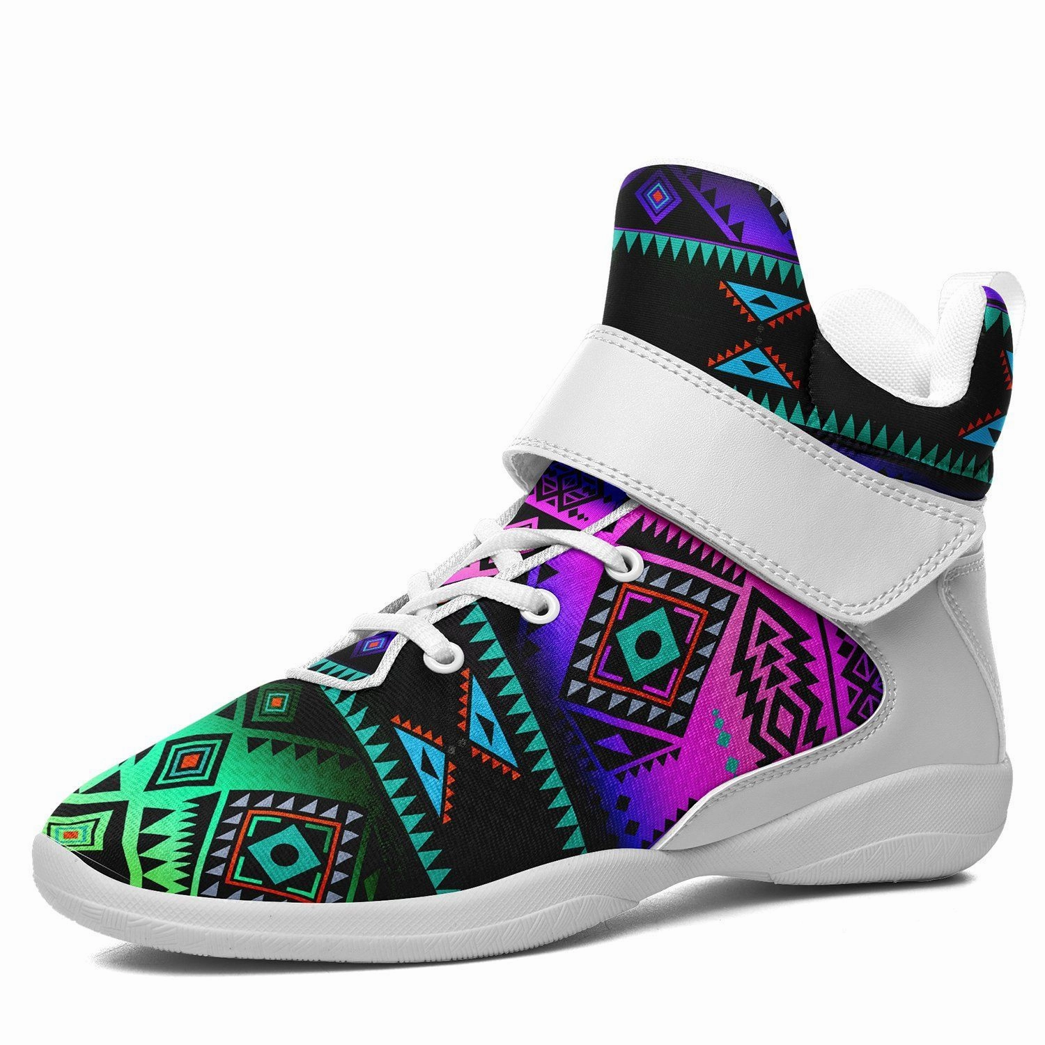 California Coast Sunrise Ipottaa Basketball / Sport High Top Shoes - White Sole Basketball Shoes With The Most Grip