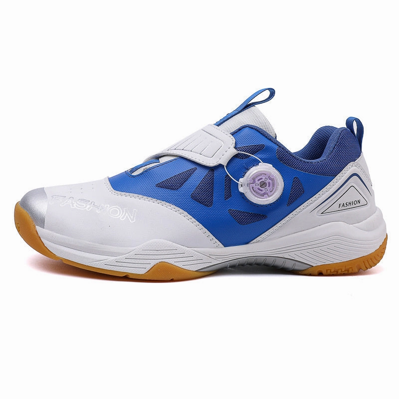 Carbon board training table tennis couple's volleyball shoes, professional cowhide sole badminton shoes Jazba Badminton Shoes