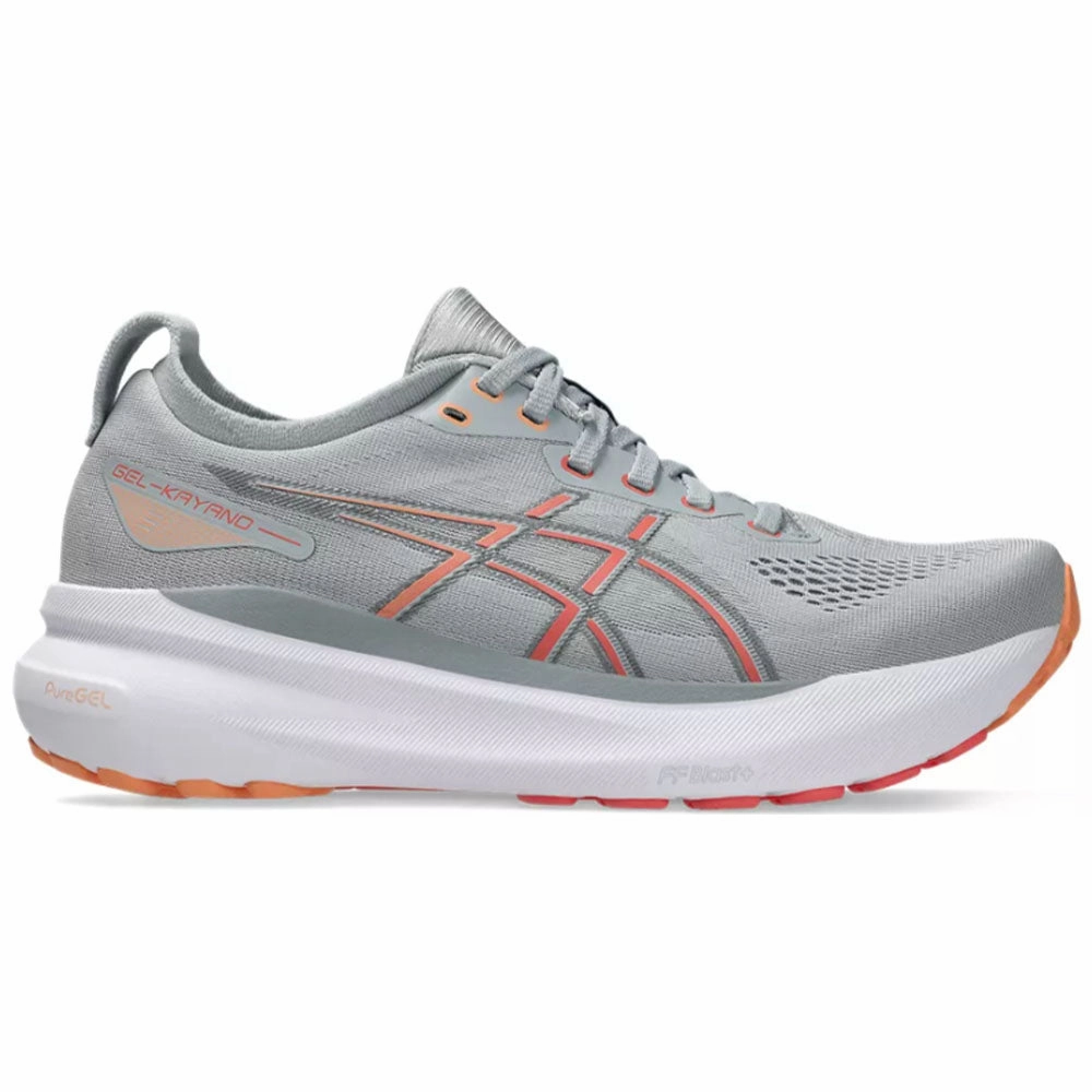 Cross Training Shoes Asics Women's Asics Gel-Kayano 31, Piedmont Grey/Papaya, 6 D Wide