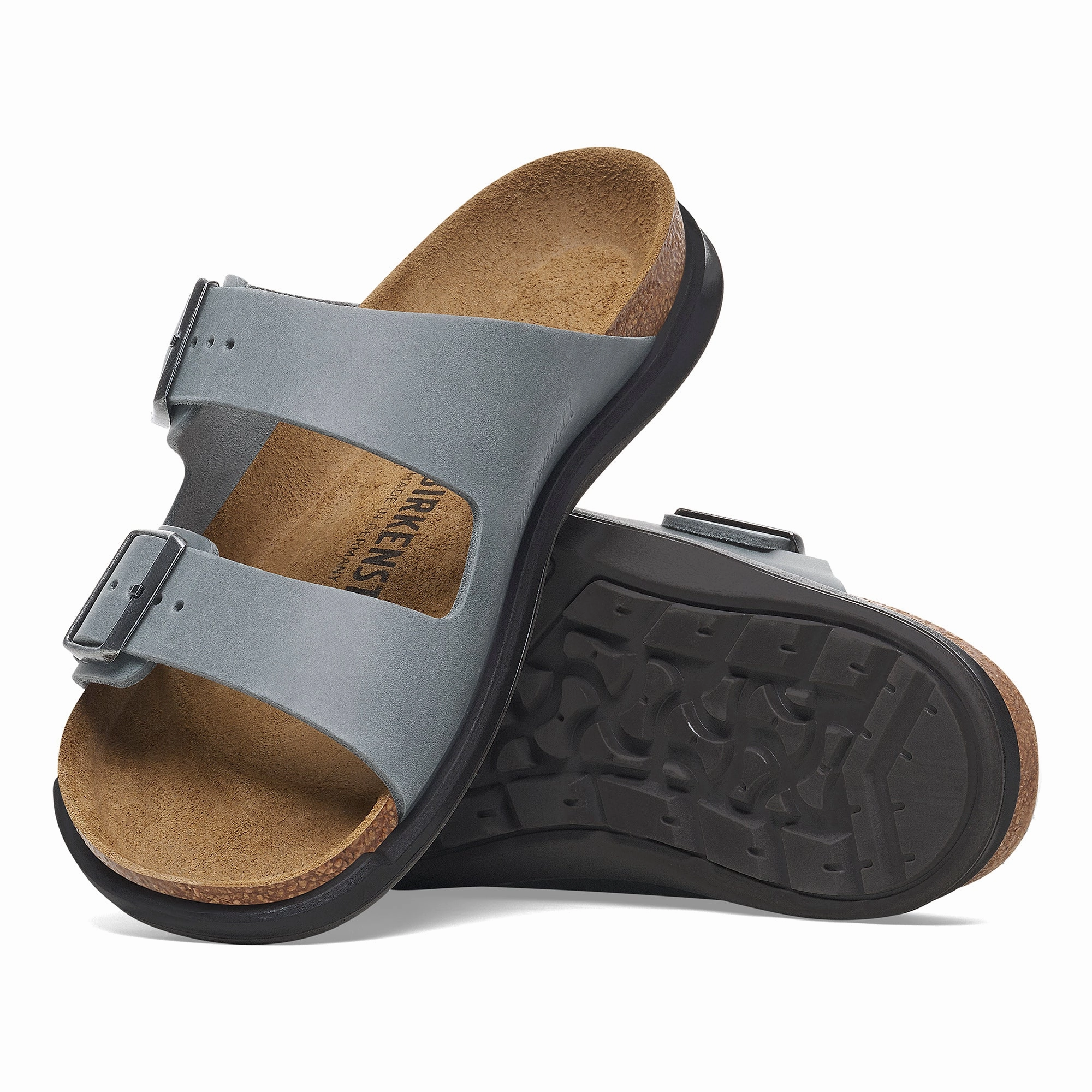 Birkenstock Women's Arizona Crosstown basalt gray oiled leather Size Calculator